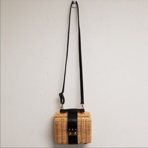 Stunning Free People Straw Crossbody Bag!